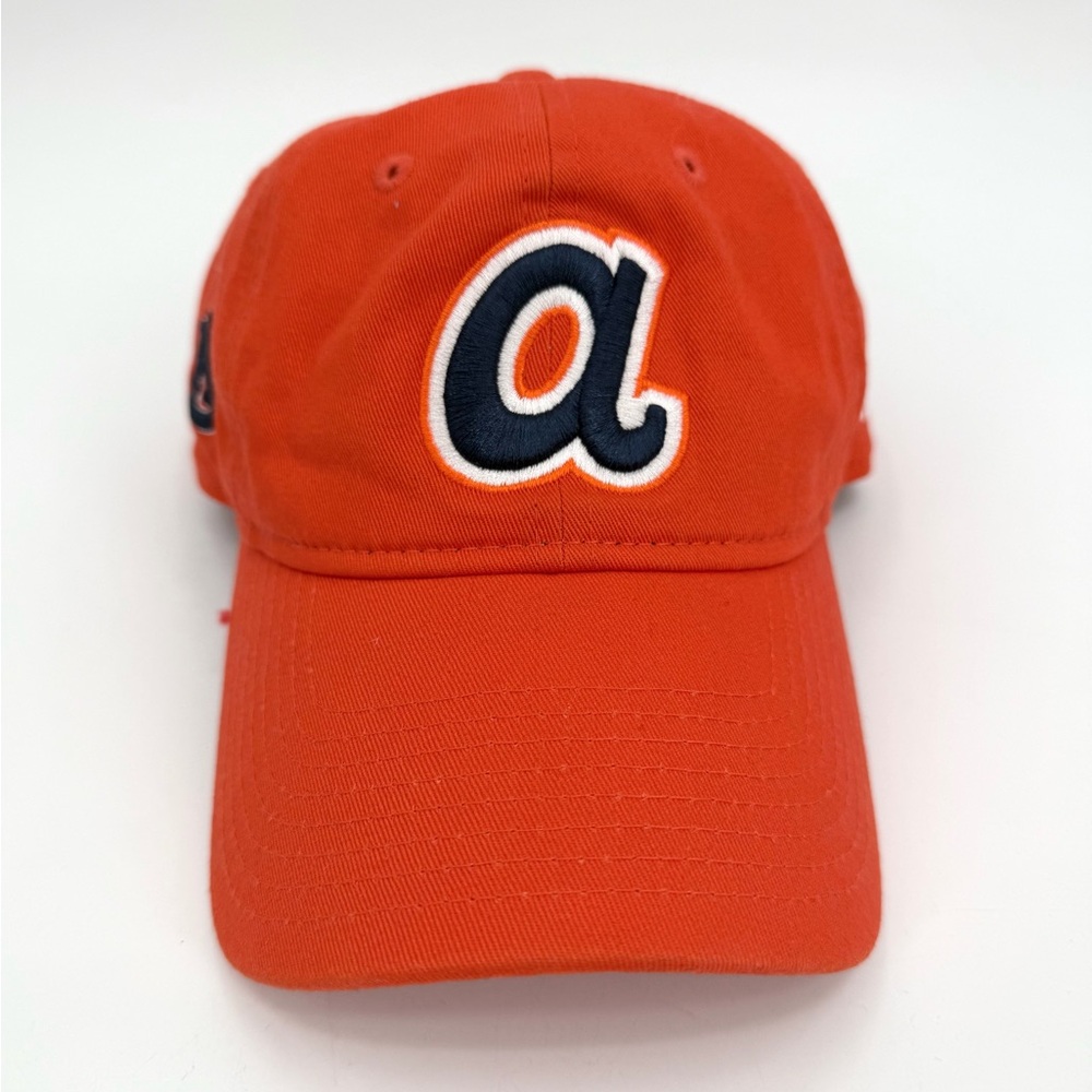 New Era Hat Auburn Tigers Atlanta Braves Collab Hat Orange Blue “AU” “a” Logos